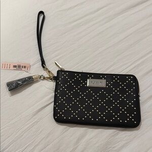 Victoria's Secret Black and Gold Studded Wristlet